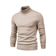 Casualowy męski sweter z golfem slim fit