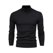 Casualowy męski sweter z golfem slim fit